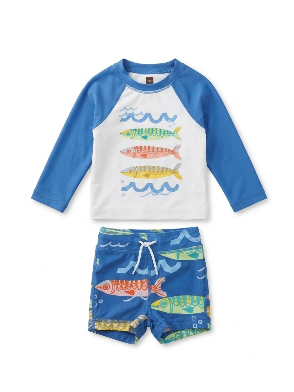 Tea Collection Blue Fish Rashguard Set